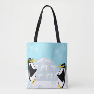 Tote Bag Pals de pingouin sur glace