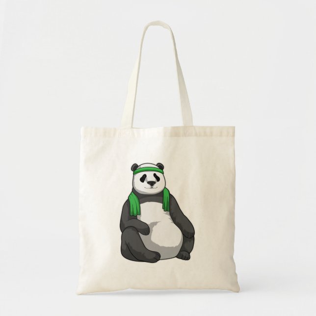 Tote Bag Panda à Fitness avec serviette (Devant)