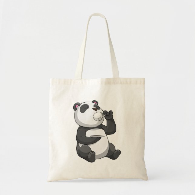 Tote Bag Panda avec Tea Cup (Devant)