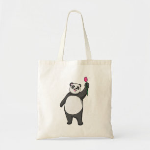 Tote Bag Panda avec Tulipe