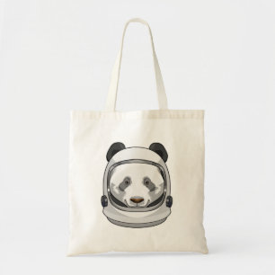 Tote Bag Panda en astronaute avec casque