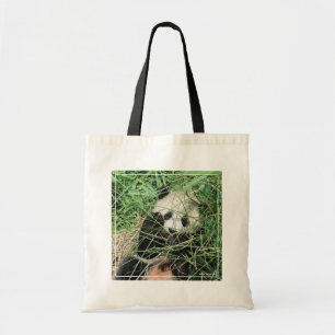 Tote Bag Panda Géant Se Cache Dans L'Herbe