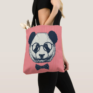 Tote Bag Panda Stripes