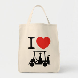 Tote Bag Panier de golf I Heart (Love)