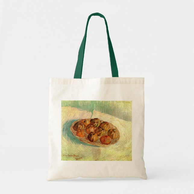 Tote Bag Panier de pommes à Pissarro par Vincent van Gogh (Devant)