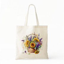 Panier Tournesol Et Lavande Fourre-tout