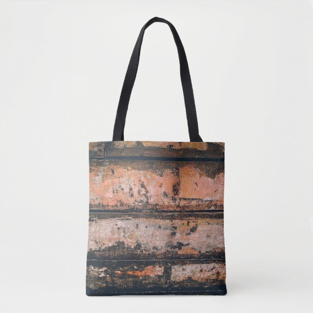 Tote Bag Panneau Brown et orange (Devant)