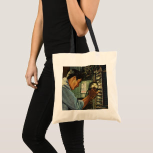 Tote Bag Panneau de disjoncteur électrique vintage