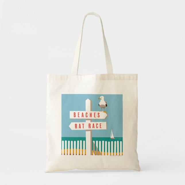 Tote Bag Panneau de plage (Devant)