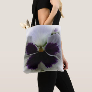 Tote Bag Pansement pourpre et blanc