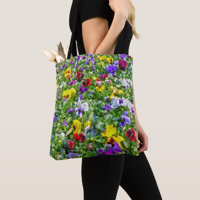 Tote Bag Pansies (De près)