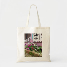 Tote Bag Pansies et Fleur-de-lis - Martha's Vineyard Fourre