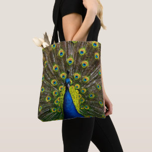 Tote Bag Paon coloré