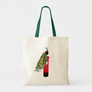 Tote Bag Paon sur la boîte aux lettres