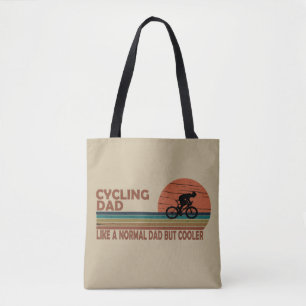 Tote Bag Papa cycliste drôle comme un papa normal mais plus