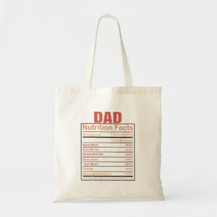 Tote Bag Papa Nutrition Facts Citation Humoristique Papa Po