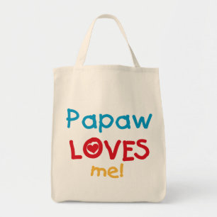 Tote Bag Papaw Loves Me T-shirts et cadeaux