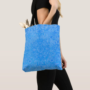 Tote Bag Papier peint bleu Royal Tile Motif