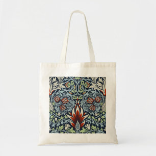 Tote Bag Papier peint floral Morris Navy Blue Snakeshead