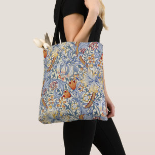 Tote Bag Papier peint victorien William Morris Gold Lily