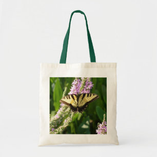 Tote Bag Papillon à queue d'hirondelle sur des fleurs sauva