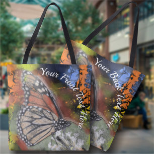 Tote Bag Papillon Abstrait