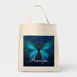 Tote Bag Papillon bleu de la joie et de la chance