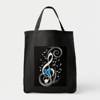Tote Bag Papillon bleu musical