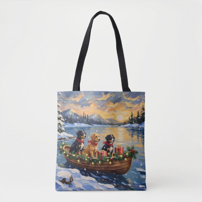Tote Bag Papillon Christmas Boat Holiday (Devant)