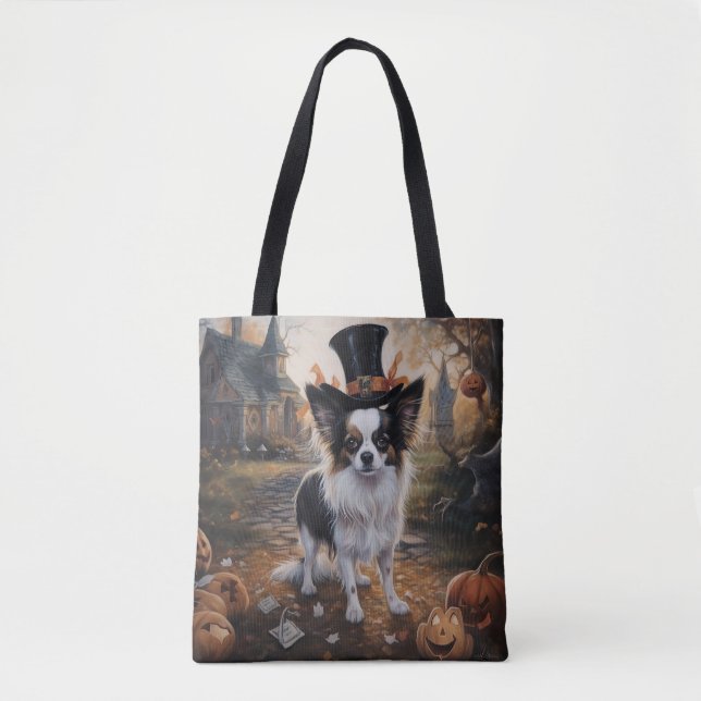 Tote Bag Papillon Citrouille Halloween effroi (Devant)