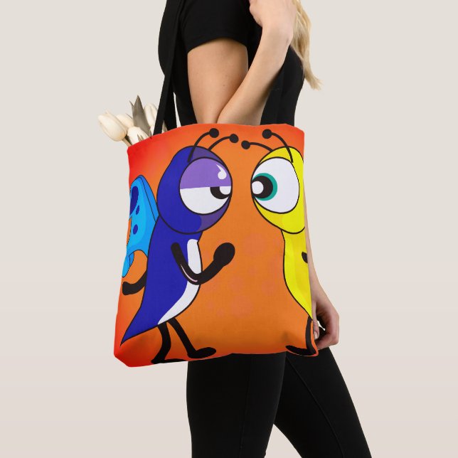 Tote Bag Papillon de dessin (De près)