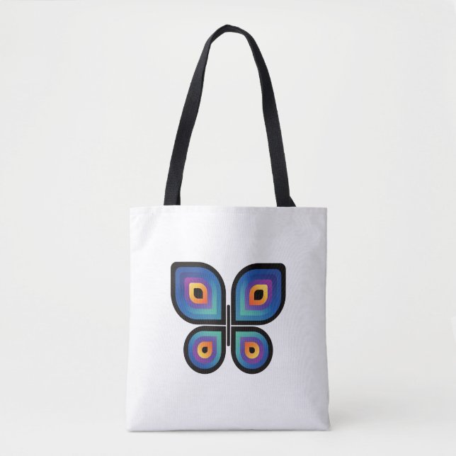 Tote Bag Papillon de flamme de paon (Devant)