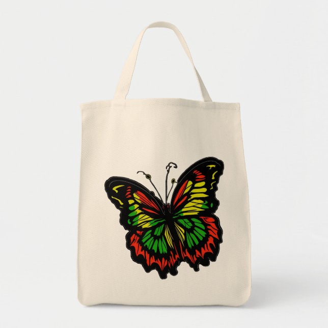 Tote Bag Papillon de reggae (Devant)