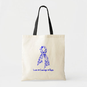Tote Bag Papillon d'espoir de courage d'amour - cancer du