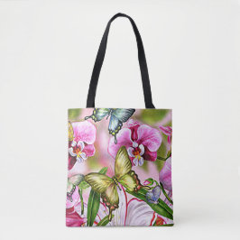 Tote Bag Papillon d'été sur toute impression Fourre-tout Sa