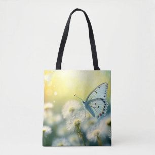 Tote Bag Papillon Fleur Nature Serene Tranquille