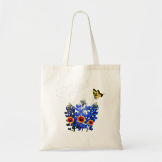 Tote Bag Papillon Fleur sauvage du Texas Accueil État Blueb