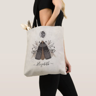 Tote Bag Papillon floral Vintage Monogramme