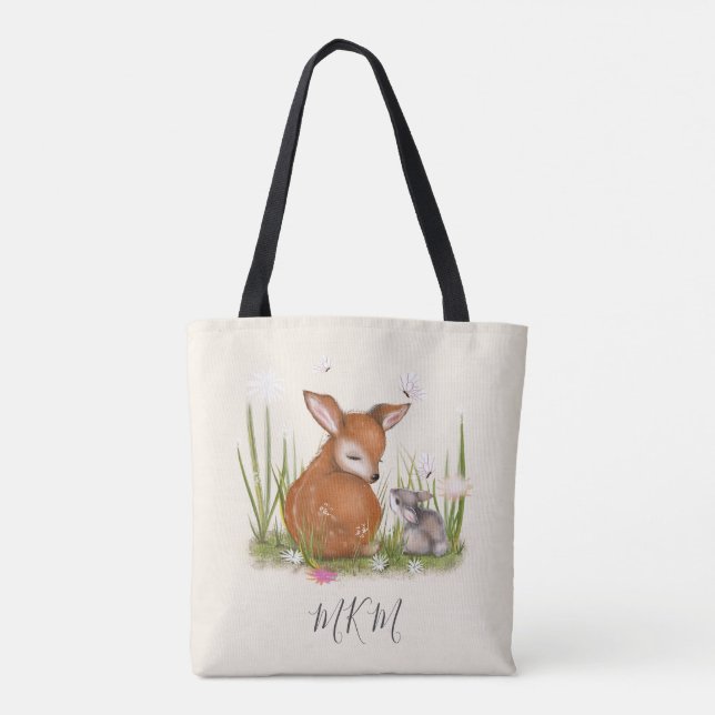 Tote Bag Papillon lapin de cerf (Dos)