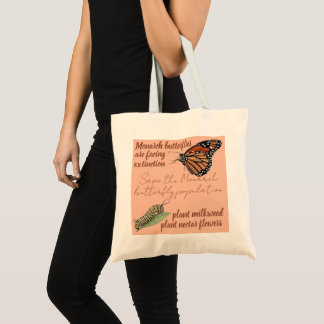 Tote Bag Papillon Monarch Personnalisable
