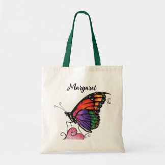 Tote Bag Papillon Monarque Arc-en-Ciel Original Fantastique