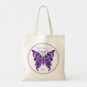 Tote Bag Papillon pourpre 31