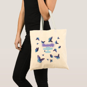 Tote Bag Papillon symbolise la transformation croissance in