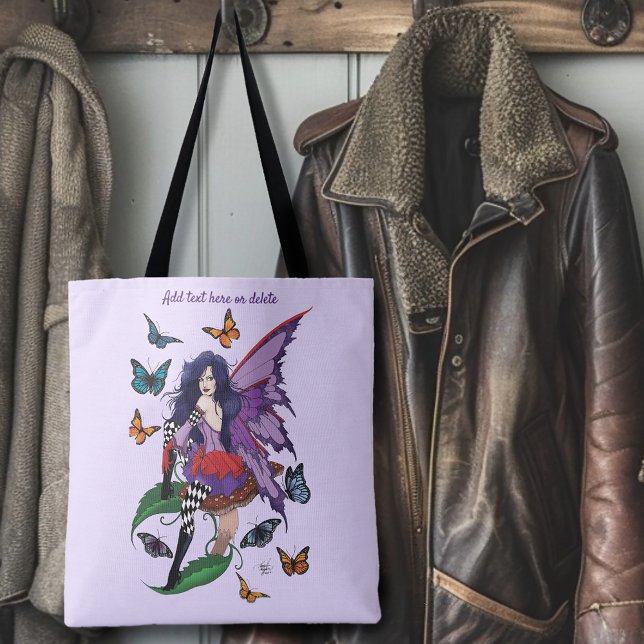 Tote Bag Papillons aux champignons poilus (Créateur téléchargé)
