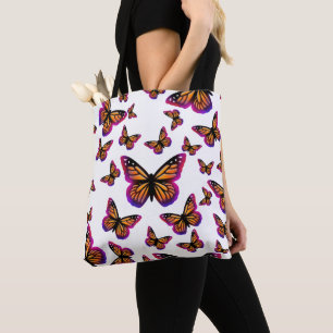 Tote Bag Papillons couleur aquarelle