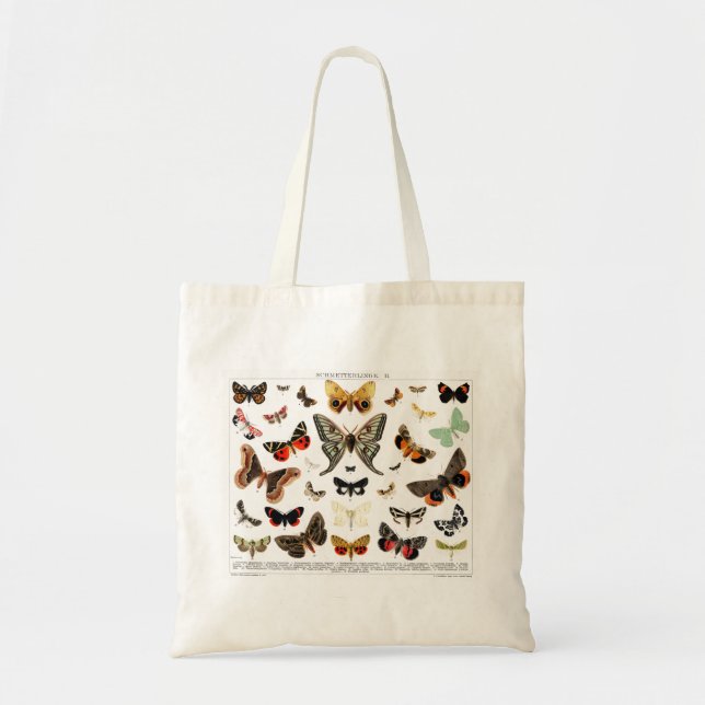 Tote Bag Papillons et papillons (Devant)