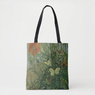 Tote Bag Papillons et Pavots par Vincent van Gogh