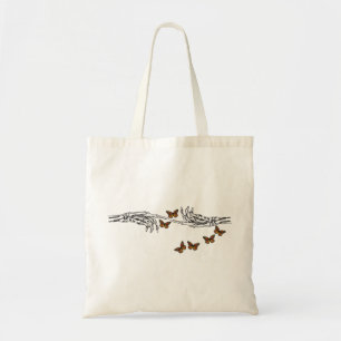 Tote Bag Papillons et Skeletons