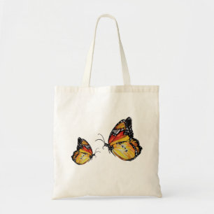 Tote Bag Papillons Jaunes Dessin Budget Fourre-tout