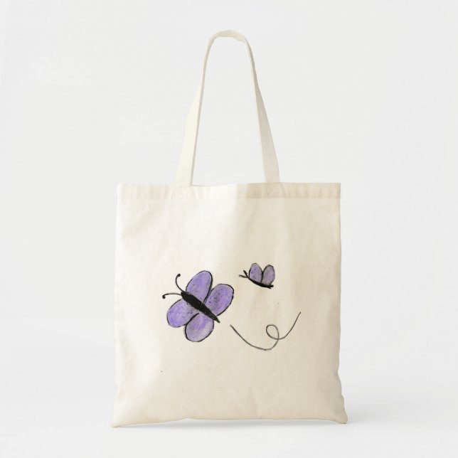 Tote Bag Papillons pourpres (Devant)